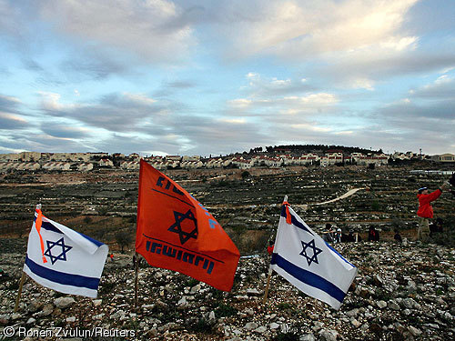 Israel-Flaggen-Yesha