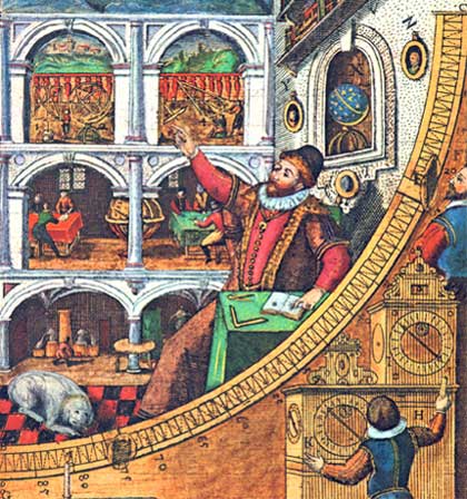 Uranienborg Mauerquadrant #02 (Tycho Brahe, Astronomiae Instauratae Mechanica. Wandsbek 1598
